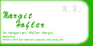 margit hofler business card